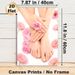 Manicure & Pedicure Themed Painting Poster, Soft-toned Elegant Beauty Scene Poster, Brings Gentle Relaxing Ambiance, Perfect For Beauty Salon, Spa_maomaolike.com