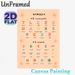 Hangeul Alphabet Painting Poster, Soft-colored Clear Korean Consonants & Vowels Chart Poster, Practical Aid For Korean Language Learning, Suitable For_maomaolike.com