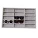 Unisex Ice velvet glasses storage box Multi-cell large capacity sunglasses Sunglasses box 10 cells 15 cells glasses display rack_maomaolike.com