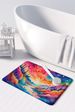 Amaranths In Color Memory Foam Kitchen Mat Machine Washable Anti-Fatigue Mat Cushion Comfort Bath Mat Or Kitchen Rug_maomaolike.com