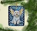 Coton De Tulear My Angel Porcelain Ornament Christmas Tree Hanging Decorations For Home Christmas Holiday, Rectangle, Gift, Multicolor_maomaolike.com