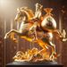 Hot-Selling Wealth-Attracting Golden Horse Stickers For Wall Decoration, Entrance, Glass, Kitchen, Bedside, Bedroom,_maomaolike.com