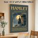 Hamlet Themed Painting Poster, Vintage Watercolor Style Hamlet & Castle Scene Poster, Timeless Literary Decor, Ideal For Study, Living Room And_maomaolike.com