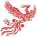 Chinese Style Phoenix Plastic Paper-Cut Finished Product For Bedroom Glass Doors And Windows Waterproof Window Flowers_maomaolike.com