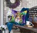 Sheltie King Of Mardi Gras Throw Pillow Machine Washable, Indoor Outdoor Decorative Pillow For Couch, Bed Or Patio, 18Hx18W_maomaolike.com