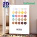 Italian Gelato Flavor Color Chart Painting Poster, Soft Pastel & Warm Tone Swatch Poster, Informative Gelato Color Reference, Ideal For Café, Kitchen_maomaolike.com