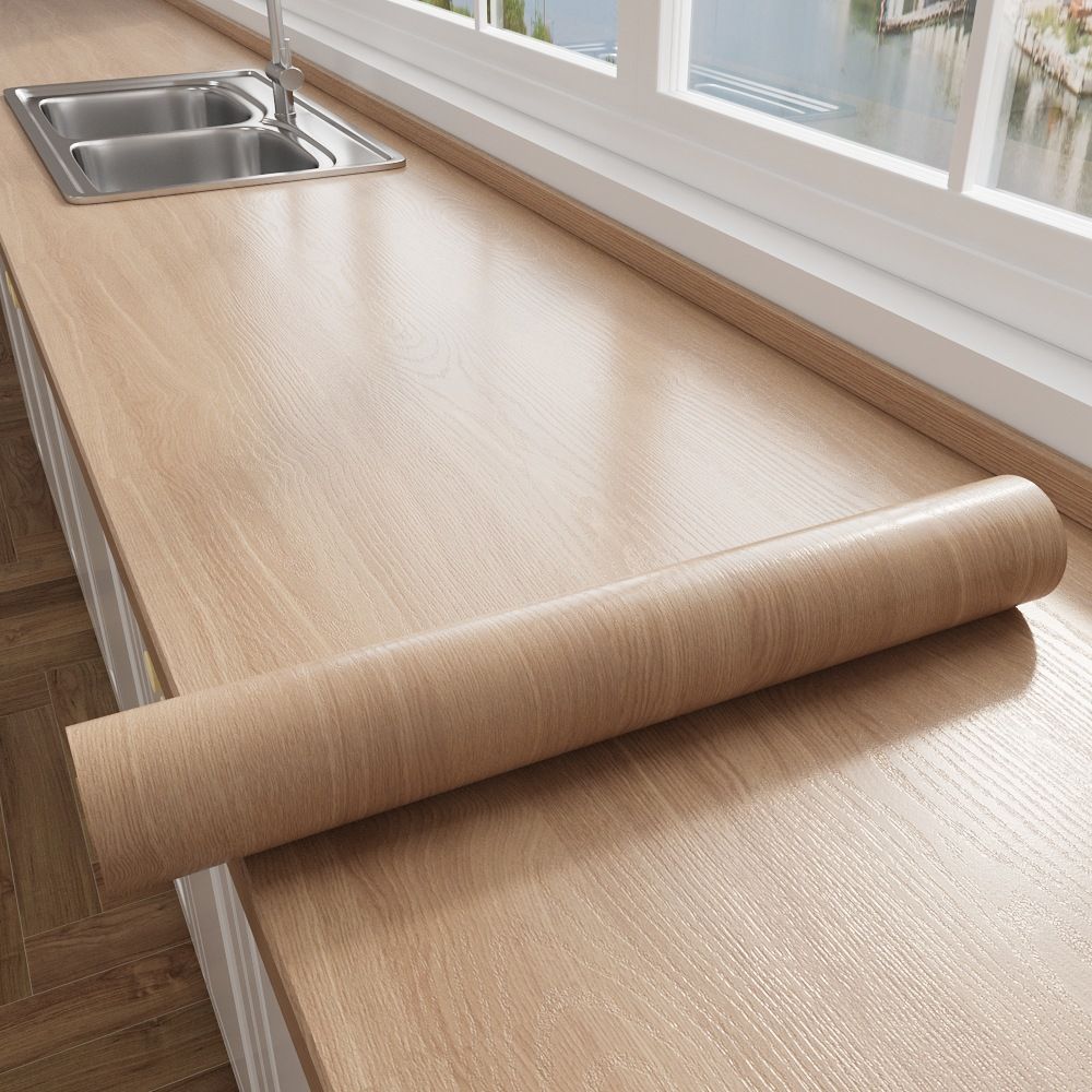 40/60cm X 5m Wood Grain Stove Oil-Proof Sticker Waterproof Self-Adhesive Wallpaper Flame Retardant High Temperature Resistant Kitchen_maomaolike.com