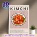 Korean Kimchi Painting Poster, Vibrant Illustrated Traditional Korean Cuisine Poster, Brings Cultural Culinary Vibe, Ideal For Kitchen And Dining Room_maomaolike.com