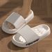Smile Pop House Shower Bathroom Shoes EVA Beach Slides Fashion Soft Cloud Slippers Summer Men Antiskid Sandals_maomaolike.com