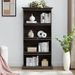 Glass Display Cabinet 4 Tier Glass Display Cabinet Storage Curio Cabinet With Flip Up Glass Doors, Collectors Showcase Toy Figure Organizers Rack, Bookcase For Living Room BRO_maomaolike.com