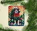 Cavalier Spaniel Christmas Porcelain Ornament Christmas Tree Hanging Decorations For Home Christmas Holiday, Rectangle, Gift, Multicolor_maomaolike.com