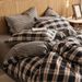 Wholesale INS American Retro Plaid Soft Double Layer Yarn All-Cotton 4-Piece Nordic Style Simple Pure Cotton Four-Piece Set_maomaolike.com