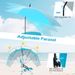 Beach Umbrella Chair For Adults With Adjustable Parasol UPF50+ Sun Tear-proof 600D Oxford Fabric 360° Adjustable Tilt_maomaolike.com
