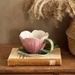 Niche Hand-painted Tulip Flower Ceramic Coffee Cup And Saucer Set Vintage Cup Afternoon Tea Latte Art Water Cup_maomaolike.com