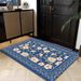 Living Room Rug Large Size Gorgeous Gold Frame Design Bedroom Rug Plush Thickened Machine Washable Thickened Underlay Interior Decorative Rug_maomaolike.com