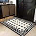 Living Room Rug Large Size Gorgeous Gold Frame Design Bedroom Rug Plush Thickened Machine Washable Thickened Underlay Interior Decorative Rug_maomaolike.com
