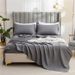 Soft Brushed Sheet Set - Minimalist Solid Color For Single/Double Bed (Breathable & Skin-Friendly, 200 Thread Count,_maomaolike.com