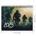 2025 Military Themed Calendar 12 Month Spiral Wall Calendar Desk Calendar--1pc_maomaolike.com
