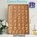 Gurmukhi Alphabet Painting Poster, Vintage Textured Traditional Script Art Poster, Cultural Educational Decor Suitable For Home, Study Areas_maomaolike.com