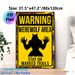 Werewolf Warning Painting Poster, Vintage Distressed Warning Sign Poster, Retro Werewolf Silhouette Design Ideal For Home Wall Decor, Cabin Or_maomaolike.com