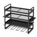 Power Tool Organizer Wall Mount, 4-Layer Storage Rack With 4 Drill Holders, Tools Holder And Storage Rack With Screwdriver Holder, Garage Tool Organizer For Garage, Workbench, And Workshop_maomaolike.com