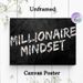 Millionaire Mindset Painting Poster, Stylish Dollar Bill Textured Lettering Poster, Inspirational Money-Themed Decor For Home Office & Workspace_maomaolike.com