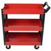 3 Tier Rolling Tool Cart On Wheels,Heavy Duty Utility Tool Cart With Pegboard For Repair Shop, Garage, Warehouse,Red_maomaolike.com