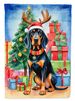 Black And Tan Coonhound Christmas Reindeer Garden Flag Mailbox Flag Decorative Yard Flag Banner Outside Patio Artwork Yard Flower Beds, Garden Size, Multicolor_maomaolike.com
