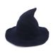 Unisex Halloween hat conventional wizard hat folding knit hat spire witch hat_maomaolike.com