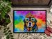 Rottweiler Hippie Dawg Doormat Front Door Mat Indoor Outdoor Rugs For Entryway, Non Slip Washable Low Pile, 24H X 36W_maomaolike.com