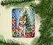 Shiba Inu Christmas Reindeer Porcelain Ornament Christmas Tree Hanging Decorations For Home Christmas Holiday, Rectangle, Gift, Multicolor_maomaolike.com