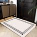 Living Room Rug Large Size Gorgeous Gold Frame Design Bedroom Rug Plush Thickened Machine Washable Thickened Underlay Interior Decorative Rug_maomaolike.com