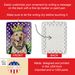 Labrador Retriever King Of Mardi Gras Porcelain Ornament Christmas Tree Hanging Decorations For Home Christmas Holiday, Rectangle, Gift, Multicolor_maomaolike.com