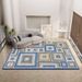 Living Room Rug Large Size Gorgeous Gold Frame Design Bedroom Rug Plush Thickened Machine Washable Thickened Underlay Interior Decorative Rug_maomaolike.com