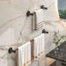 Stainless Steel Without Punching, Bathroom Towel Pole, Single Pole Wall Mounted Household Multifunctional Hanging Rack_maomaolike.com