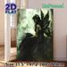 Dark Forest Fairy Painting Poster, Mysterious Misty Dark-toned Poster, Ethereal Winged Fairy With Butterfly Design, Ideal For Adding A Whimsical Touch_maomaolike.com