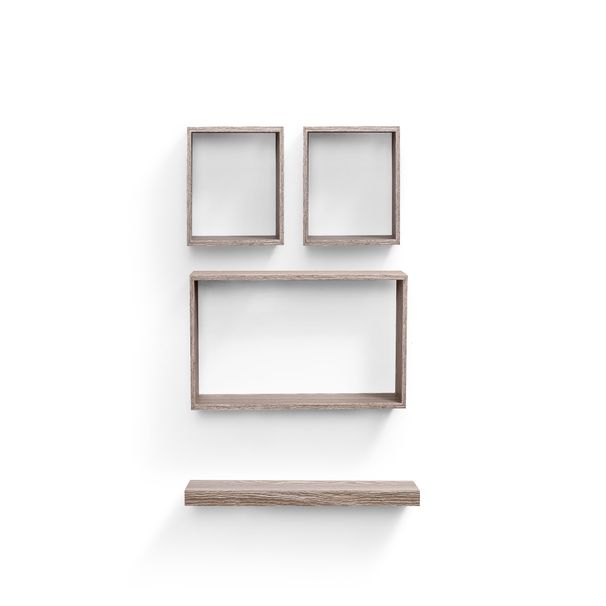 Floating Shelves 17.72" Wall Mounted Wood Shelves For Bathroom, Bedroom, Living Room, Kitchen, Hanging Shelf For Books/Storage/Decor With Invisible Brackets, Maple_maomaolike.com