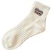 Unisex Cotton men's and women's embroidered socks mid-tube cotton socks wicking sweat breathable stockings Fashion sports socks mid-socks_maomaolike.com