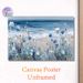 Coastal Wildflower Painting Poster, Soft-hued Impressionist Coastal Wildflower & Seaside Scene Poster, Calming Decorative Piece Ideal For Living Room_maomaolike.com