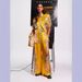 Women's Clothing fashion satin print flower short-sleeved holiday leisure tie suit_maomaolike.com