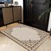 Living Room Rug Large Size Gorgeous Gold Frame Design Bedroom Rug Plush Thickened Machine Washable Thickened Underlay Interior Decorative Rug_maomaolike.com