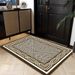 Living Room Rug,Large Rug,Oversized, Gold Leaves Design,Bedroom Rug,Soft And Thick, Machine Washable, Thickened Rug, Bedside Rug,Decorative Indoor Rug_maomaolike.com
