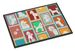 Lots Of White Standard Poodle Doormat Front Door Mat Indoor Outdoor Rugs For Entryway, Non Slip Washable Low Pile, 24H X 36W_maomaolike.com