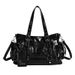 2026 Fashion Handbag For Women, Niche Hot Girl Style Motorcycle Bag, High-End Large Capacity Single Shoulder Crossbody Tote Bag_maomaolike.com