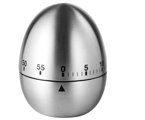 Creative Kitchen Mechanical Egg-Shaped 60 Minutes Student Timer Baking Cooking Reminder_maomaolike.com