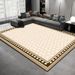Living Room Rug Large Size Rug Abstract Geometric Pattern Bedroom Rug Plush Pile, Washable Thickened Underlay Bedside Rug Home Decor Rug_maomaolike.com
