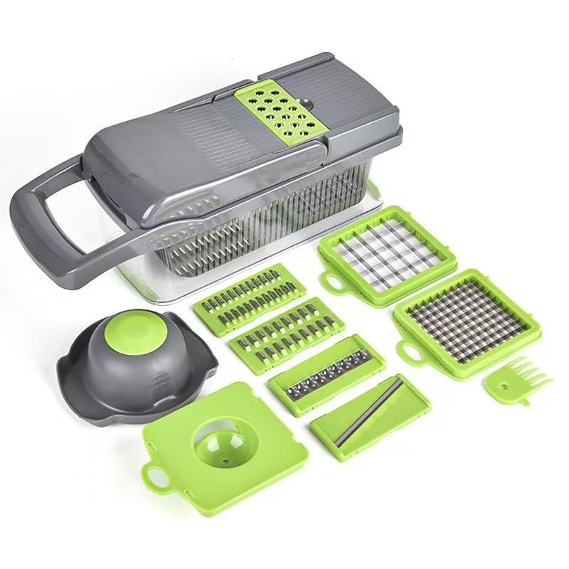 14 In 1 Onion Slicer Screw Manual Shredder Fruit And Vegetable Chopper_maomaolike.com