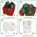 Box ABS Plastic Frame LED 60 Light Warm White Light Three-Piece Set Onion Cloth Christmas Gift Box_maomaolike.com