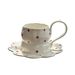 American Pastoral Style, Niche Design, Hand Pinched Irregular Ceramic Coffee Cups And Plates, Small Floral Cups And Plates_maomaolike.com