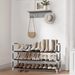 Popular 3-tier Layered Assembly Multi-functional Shoe Cabinet, Dormitory Entrance Shoe Rack, Ironwork Bedroom Simple Shoe Rack._maomaolike.com